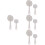 8Pcs White Ultra Fine Mesh Sieve PP Kitchen Tool for Soy Milk Filter 5