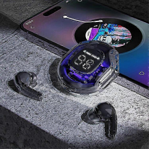 (Blue) 2025 ACEFAST T8 / AT8 Crystal (2) Color Bluetooth Earbuds Lightweight Wireless Headset compatible Work 2
