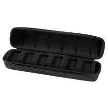 Waterproof 6 Slot Watch Travel Case with Soft Scratch‑ Lining, Compact Organizer for Smartwatch and Wristwatch