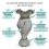 Spiral Silver Crushed Diamond Vase 60x40cm Decor 5