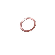 Rose Gold Home Button Sticker for iPhone, Fingerprint Touch Compatible, Metallic Finish, Instant Style Upgrade