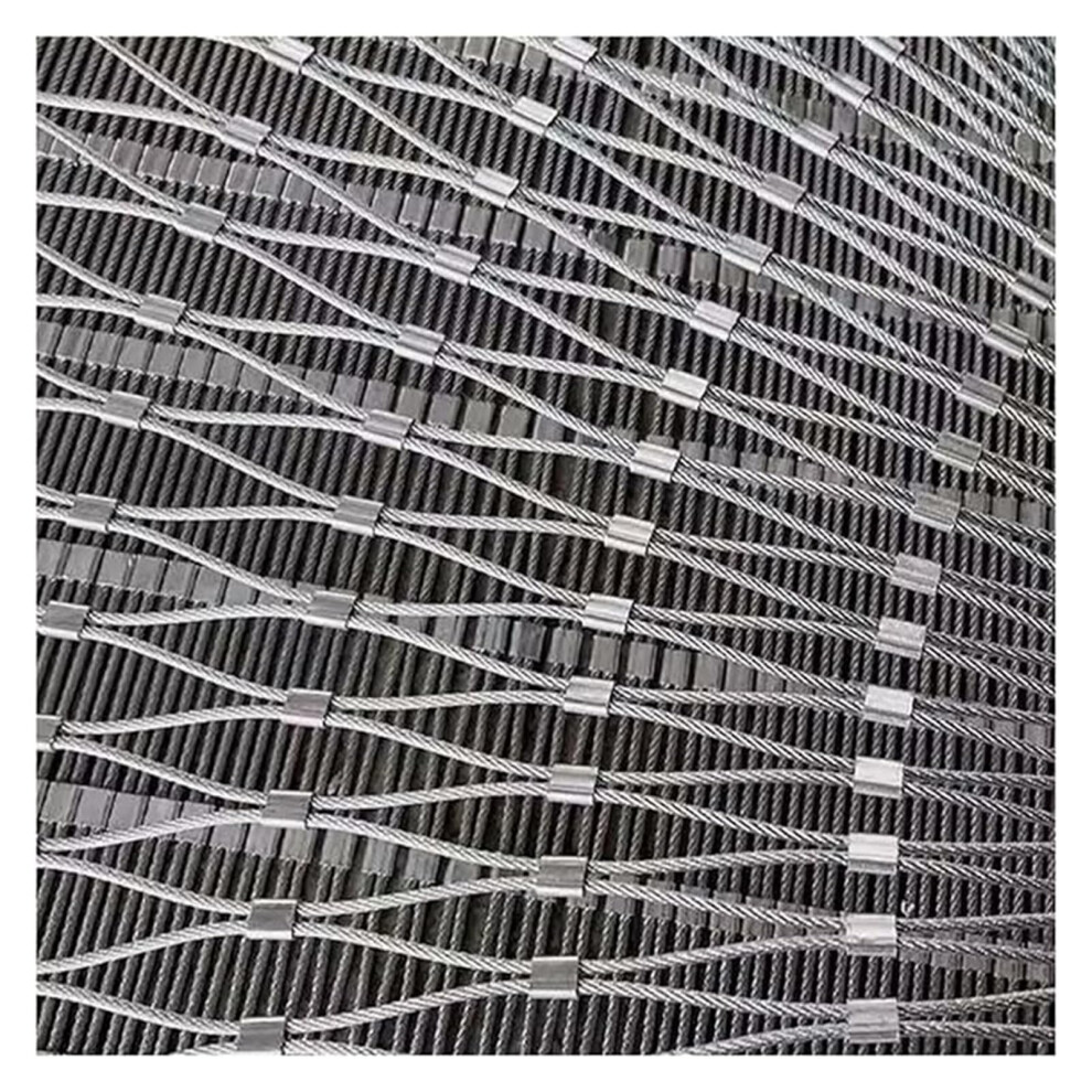 304 Stainless Steel Rope Wire Mesh Fence Antifall Safety Netting For Garden Animal Enclosure 1.2X1m 9330225269298