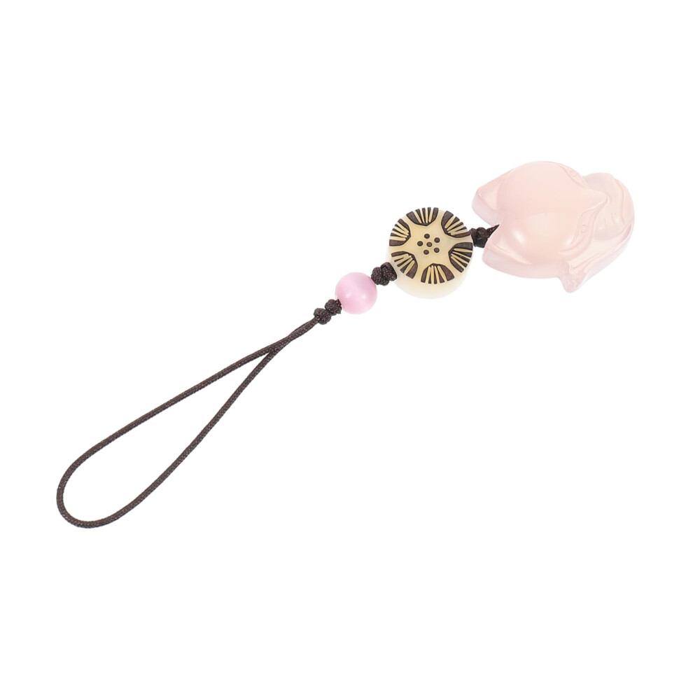 Fox Shape Beaded Phone Strap With Stylish Pendant, Cute Phone Charm For Women And Gift For Friends 9330225269328