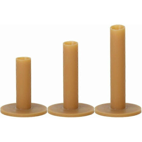 Dww-(Brown) 3 x 60/70/80mm Durable Rubber Golf Shafts