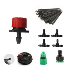 35M Drip Irrigation System Garden Watering Kit with Adjustable Drippers and Flexible PVC Tubing Set