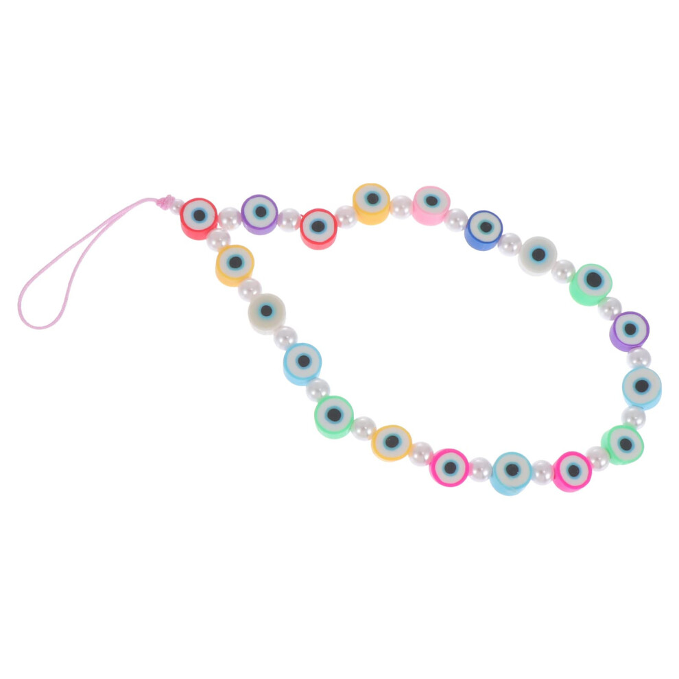 Beaded Phone Lanyard For Smartphones, Stylish Dual Function Strap With Comfortable Polymer Beads 9330225269403