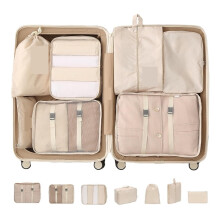 Packing Cubes Travel Organizer Set with Compression Zipper Design, MultiSize Bags for Luggage