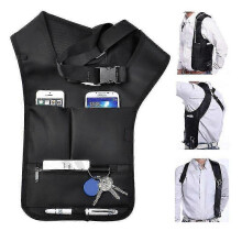 Novelty Cool Men Travel Storage Bag Hidden Underarm Anti-theft Pocket Mp3 Passports Mobile Phone Holder Organizer 2022