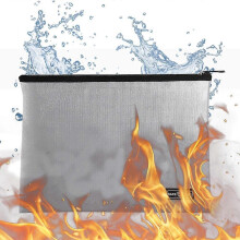 (SILVER) Waterproof And Fireproof Document Bags240*340mm