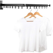 Clothes Drying Rack,laundry Drying Rack Wall Mount, Space Saver Wall Mounted Clothes Rack,retractable ,collapsible,2 Rods