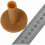 Dww-(Brown) 3 x 60/70/80mm Durable Rubber Golf Shafts 4