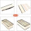 (Beige)4 Pcs Underwear Drawer Organizers Divider, Socks Bra Organize 3