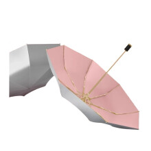 Windproof Travel Umbrella Double Layer 8 Rib Compact Folding Umbrella for Rain and Sun