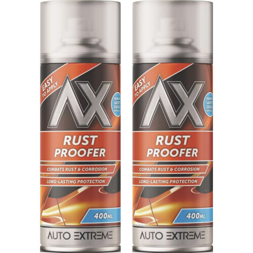 2 x 400ml Rust Proofer Protection Prevents Remover Proof Car Spray