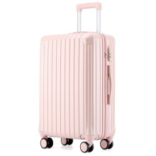 Pink Suitcase 30 Inch Luggage with Quiet Brake Lock Wheels, Adjustable Telescopic Handle, ImpactResistant Build