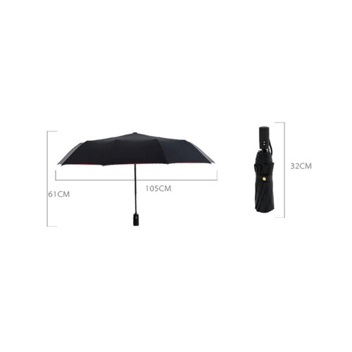 Windproof Automatic Folding Umbrella with Ten Bones, Double‑Layer Canopy, Compact Business Travel Design, 105cm Diameter 1