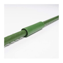 6pcs Green Plastic Coated Steel Garden Plant Support Stakes with Connectors for DIY Greenhouse Frame Extension (8x60mm)