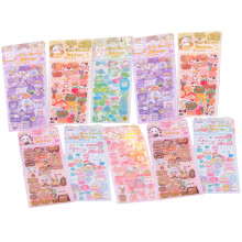 10 Pack Colorfast Plastic Removable Journaling Paster