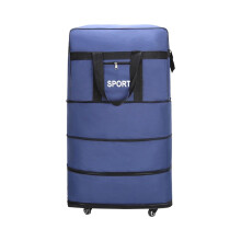Expandable Rolling Duffel Bag 32in Waterproof Oxford Luggage with 360 Silent Wheels for Travel and Gym