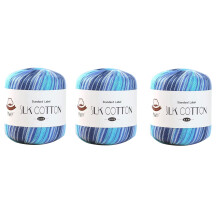 3Rolls Soft Cotton Yarn 109.36Yard Each Knitting Thread for-G