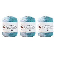 3Rolls Soft Cotton Yarn 109.36Yard Each Knitting Thread for-D