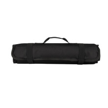 Sturdy Black Polyester Fabric Tool Bag With Compartments-Black