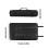 Sturdy Black Polyester Fabric Tool Bag With Compartments-Black 4