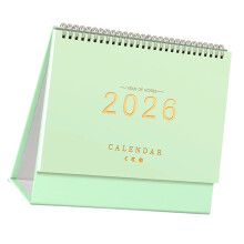 2026 Lichtgewicht dagelijkse planner-kalender voor-lichtgroen