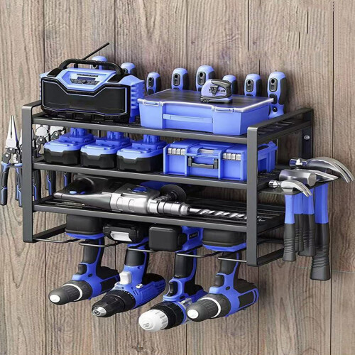 Wall Mount Electric Drill Rack Strong-  Three layers and fou 1