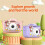 Interactive Learning Camera Cartoon Shape Digital Camera-Purple 6