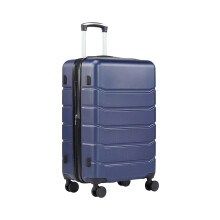 20 Inch Lightweight Hard Shell Carry On Luggage Blue Spinner Suitcase with 4 Wheels