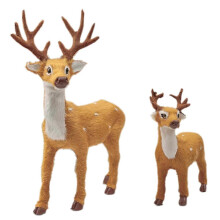 Hertenkerstpop, kerstsimulatie met dieren, kerstversiering voor thuis, nieuwjaarsornamenten