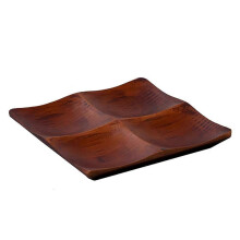 Bamboo Tray compatible with Living Room - Elegant Snack and Candy Serving Platter compatible with Coffee Table Household Org