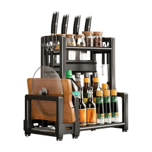 Étagère de rangement de cuisine, étagère à épices, étagère de rangement ménager, étagère de rangement