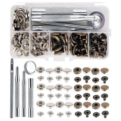 Leather Working Kit Leather, Leather Working Tools,Prong Punch Sets, Storage Box compatible with Stitching Punch