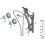 Système de distribution moteur, rail de guidage, plaque de chaîne de distribution 11317516093 compatible avec BMW E93 E90 E89 E82 E71 E6 5