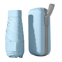 Compact Capsule Umbrella - Dual-Use compatible with Sunny and Rainy Weather, Lightweight, Portable, Sun Protecti
