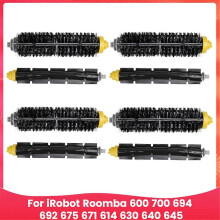 Yhteensopiva iRobot Roomba 600- ja 700-sarjojen 694 692 675 671 614 630 640 645 kanssa. Pölynimurin harjakset ja joustavat harjat.