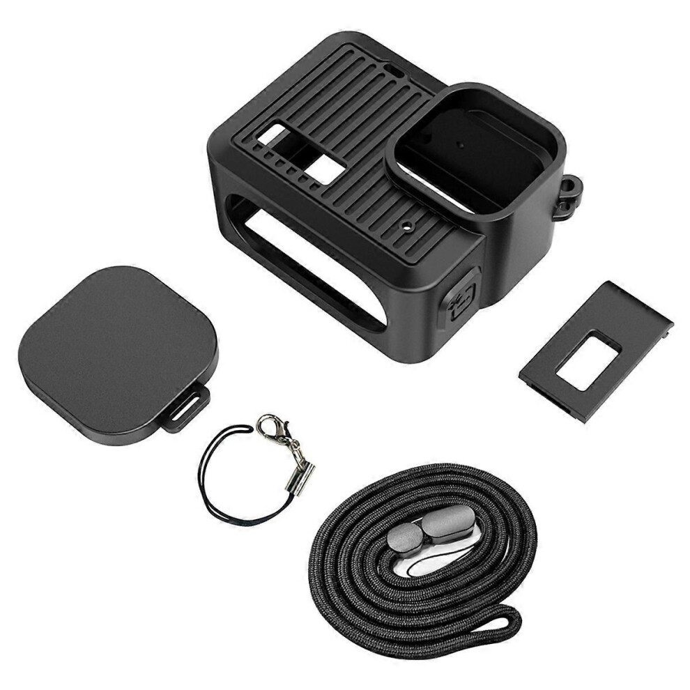 Camera Silicone Protective Case Set Compatible With Gopro Hero With Security Cover, Lens Caps, And Easy-Carry La 3049522286544