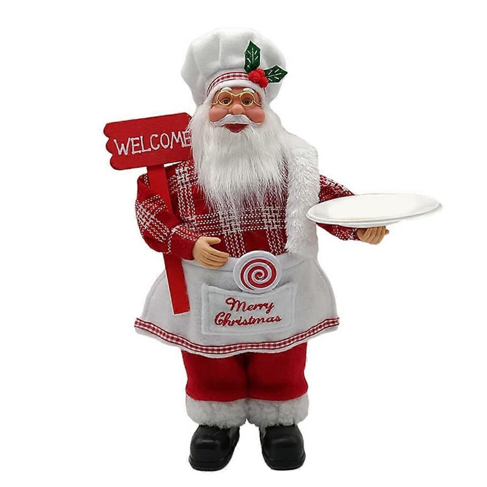 Christmas Decoration Standing Santa Claus Doll Christmas Kitchen Old Man Doll Ornaments