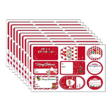 Étiquettes cadeaux de Noël, autocollants cadeaux, étiquettes nominatives compatibles avec les décorations cadeaux de Noël, 10 She