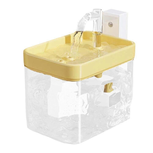 Automatic Circulation Drinking Water Dispenser Unplugged Wireless Induction Fountain 1.5l Large Pet