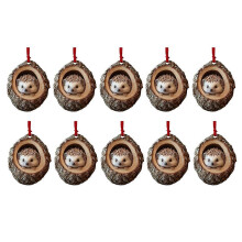 Kerstversieringen, kerstboomversieringen, platte acryl kleine hanger, hangend bordje