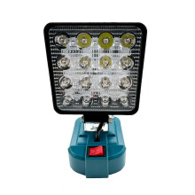 LED Work Light Flashlight compatible with Makita 18V Li-Ion Battery Portable Emergency Flood Lamp Camping Lamp O