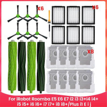 yhteensopiva: IRobot Roomba E5 E6 E7 I2 I3 I3+I4 I4+ I5 I5+ I6 I6+ I7 I7+ I8 I8+/Plus I1 EIJ Series Robot Va