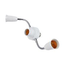 E27 LED Bulb Splitter Adapter Adjustable Light Holder Socket Converter compatible with Home Office Exhibitions L