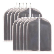 Dust Cover compatible with Household Clothes,Fully Enclosed Suit and Coat Storage Bag with Smooth Zipper, Clothe