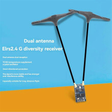 Receptor ELRS 2.4Ghz Dual Core RX Diversity ESP32+TCXO FPV Nano RX compatível com aeromodelos RC FPV de longo alcance DI