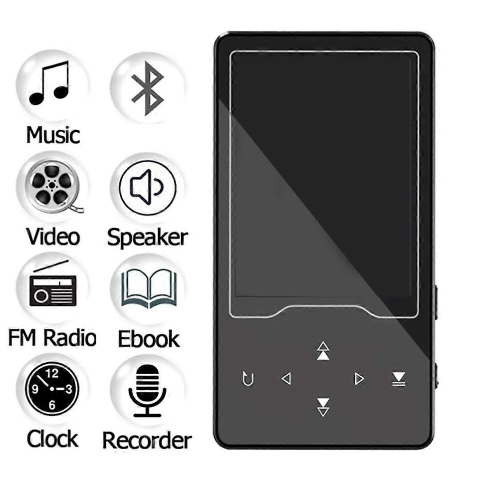 Hifi Mp3 Player With Bluetooth 4.2 Touch Button Built-In Speaker 2.4 Inch Tft Screen Lossless With F 3518089237301