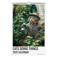 Cat Calendar Funny Cats Hangable Monthly Calendar 2025 Cat Wall Calendar 12 Months Family Planner Ca